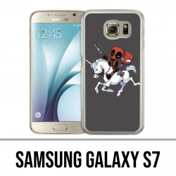 Coque Samsung Galaxy S7  - Licorne Deadpool Spiderman