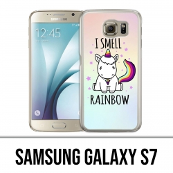Samsung Galaxy S7 Hülle - Unicorn I Smell Raimbow