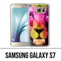Samsung Galaxy S7 Hülle - Geometrischer Löwe