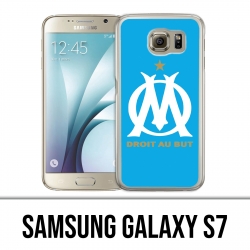 Coque Samsung Galaxy S7  - Logo Om Marseille Bleu