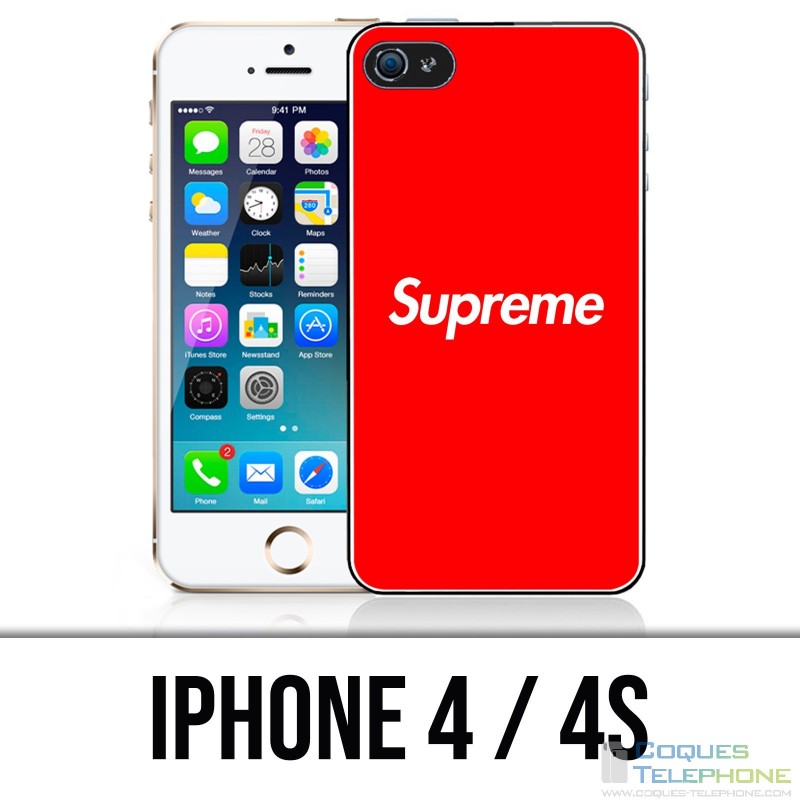 Custodia per iPhone 4 / 4S - Logo Supreme