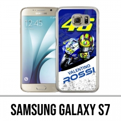 Coque Samsung Galaxy S7  - Motogp Rossi Cartoon