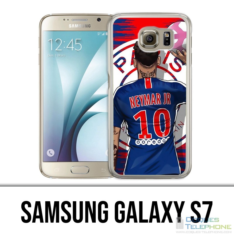 Samsung Galaxy S7 Hülle - Neymar Psg