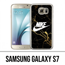 Samsung Galaxy S7 Hülle - Nike Logo Gold Marble