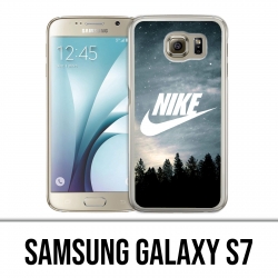 Samsung Galaxy S7 Hülle - Nike Logo Wood