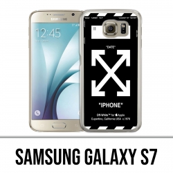 Custodia per Samsung Galaxy S7 - Nero bianco sporco
