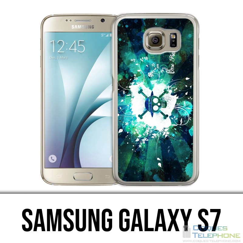 Carcasa Samsung Galaxy S7 - One Piece Neon Green