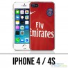 IPhone 4 / 4S Hülle - Red Psg Jersey