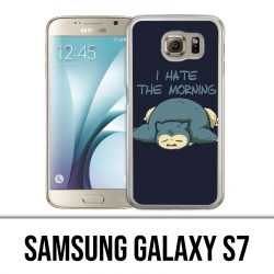Samsung Galaxy S7 Case - Pokémon Ronflex Hate Morning