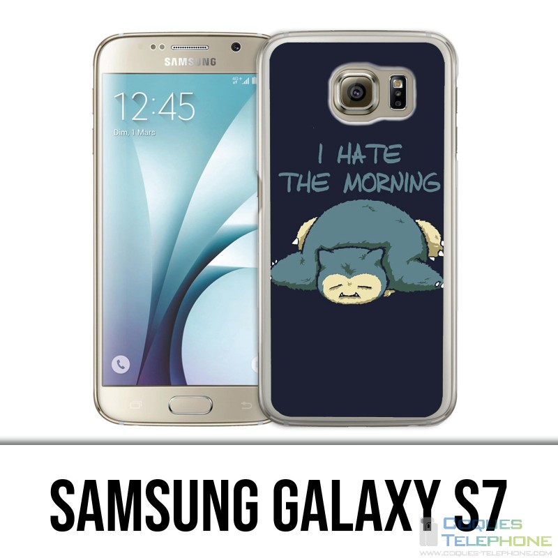 Samsung Galaxy S7 Case - Pokémon Ronflex Hate Morning