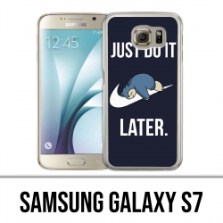 Coque Samsung Galaxy S7  - Pokémon Ronflex Just Do It Later