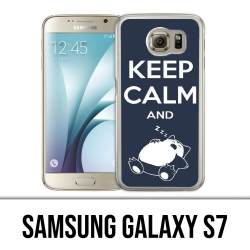 Carcasa Samsung Galaxy S7 - Pokemon Ronflex Keep Calm