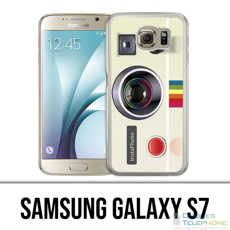 Coque Samsung Galaxy S7 - Polaroid Arc En Ciel Rainbow