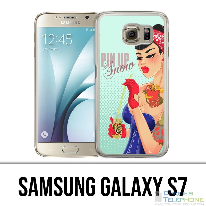 Coque Samsung Galaxy S7  - Princesse Disney Blanche Neige Pinup