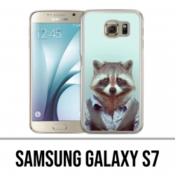 Samsung Galaxy S7 Hülle - Waschbär Kostüm