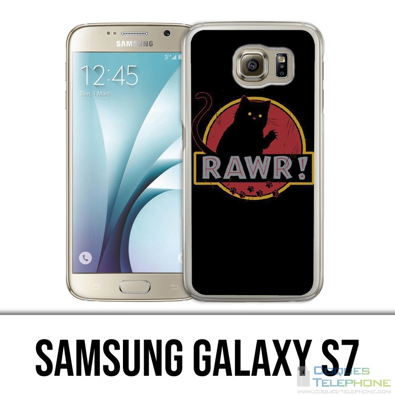 Carcasa Samsung Galaxy S7 - Rawr Jurassic Park