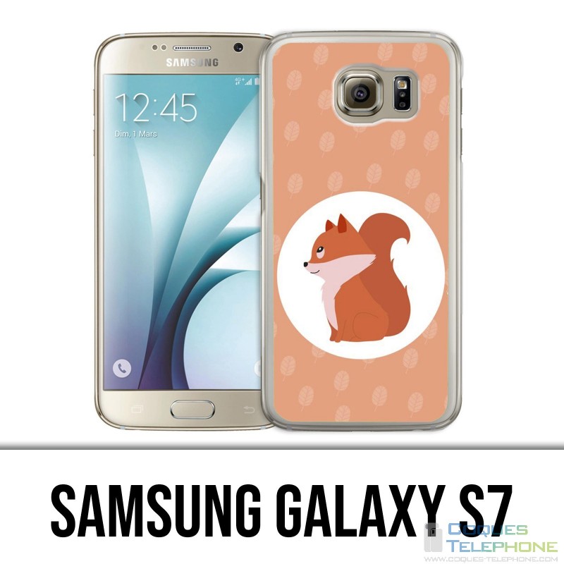 Coque Samsung Galaxy S7  - Renard Roux