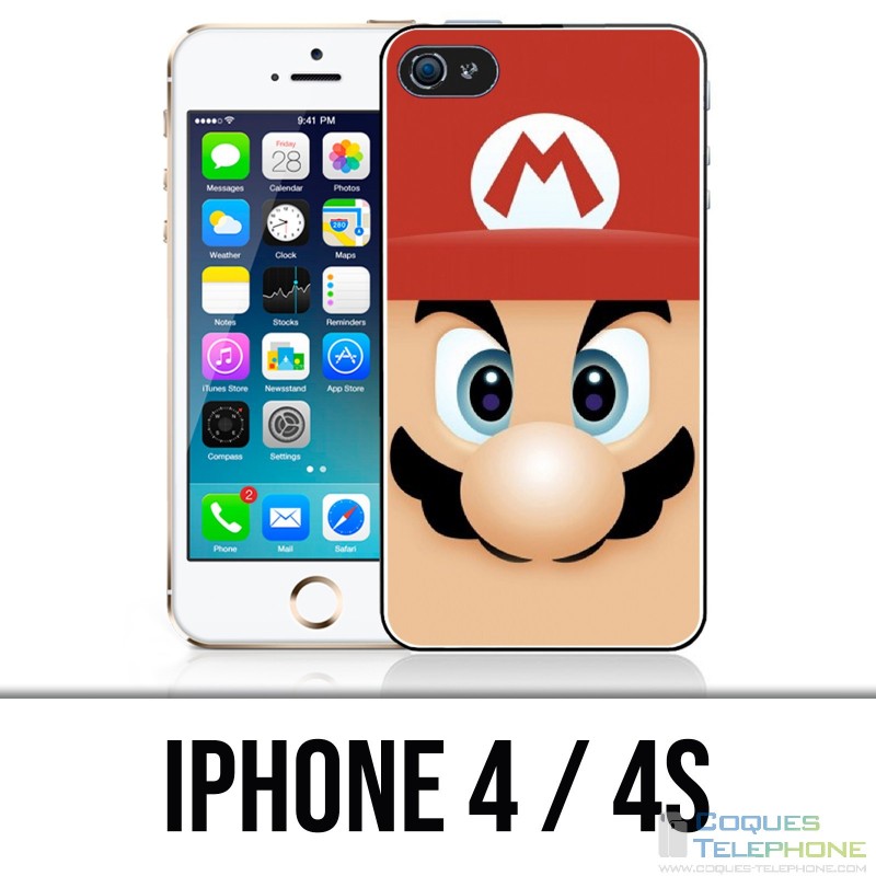 Coque iPhone 4 / 4S - Mario Face