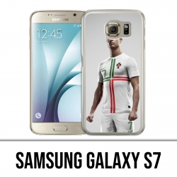 Samsung Galaxy S7 Hülle - Ronaldo Football Splash