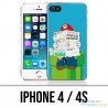 Coque iPhone 4 / 4S - Mario Humour