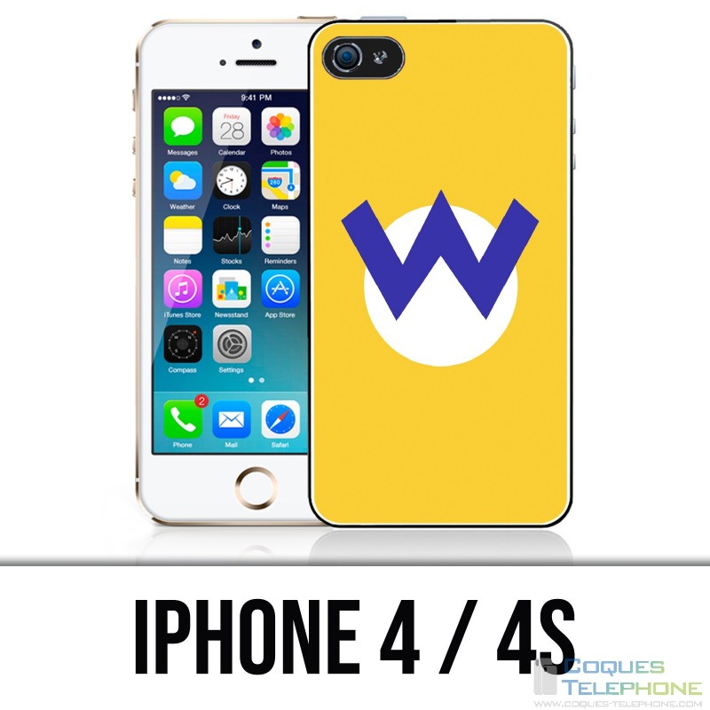 Coque iPhone 4 / 4S - Mario Wario Logo