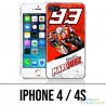 Coque iPhone 4 / 4S - Marquez Cartoon