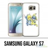 Coque Samsung Galaxy S7  - Stitch Pikachu Bébé