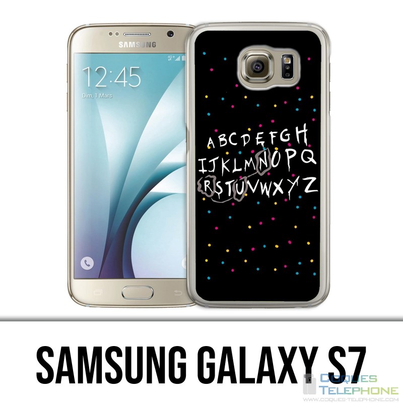 Coque Samsung Galaxy S7  - Stranger Things Alphabet