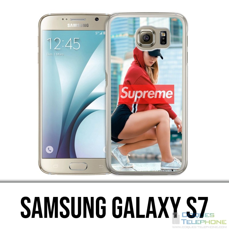 Coque Samsung Galaxy S7  - Supreme Girl Dos