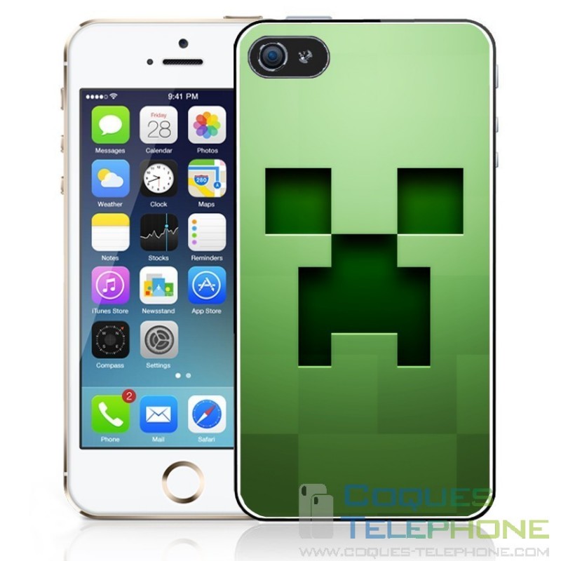 Coque téléphone Minecraft - Creeper