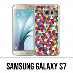 Samsung Galaxy S7 Hülle - Triangle Multicolour