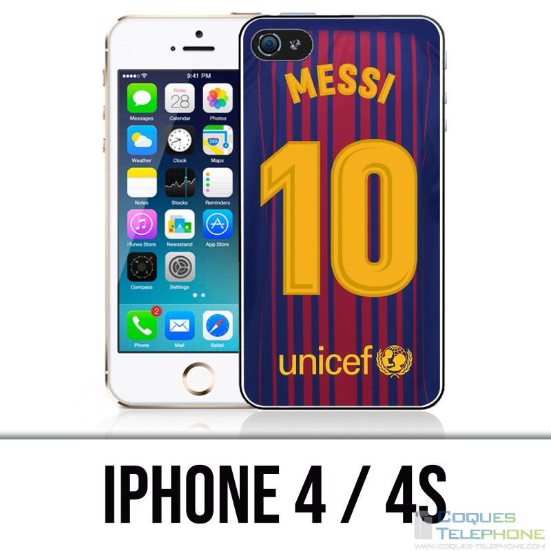 Custodia per iPhone 4 / 4S - Messi Barcelona 10