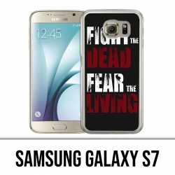 Samsung Galaxy S7 Hülle - Walking Dead Fight Die Toten fürchten die Lebenden