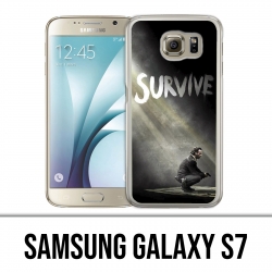 Samsung Galaxy S7 Hülle - Walking Dead Survive