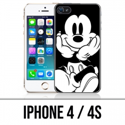 Coque iPhone 4 / 4S - Mickey Noir Et Blanc