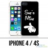 Coque iPhone 4 / 4S - Mickey Shes Mine