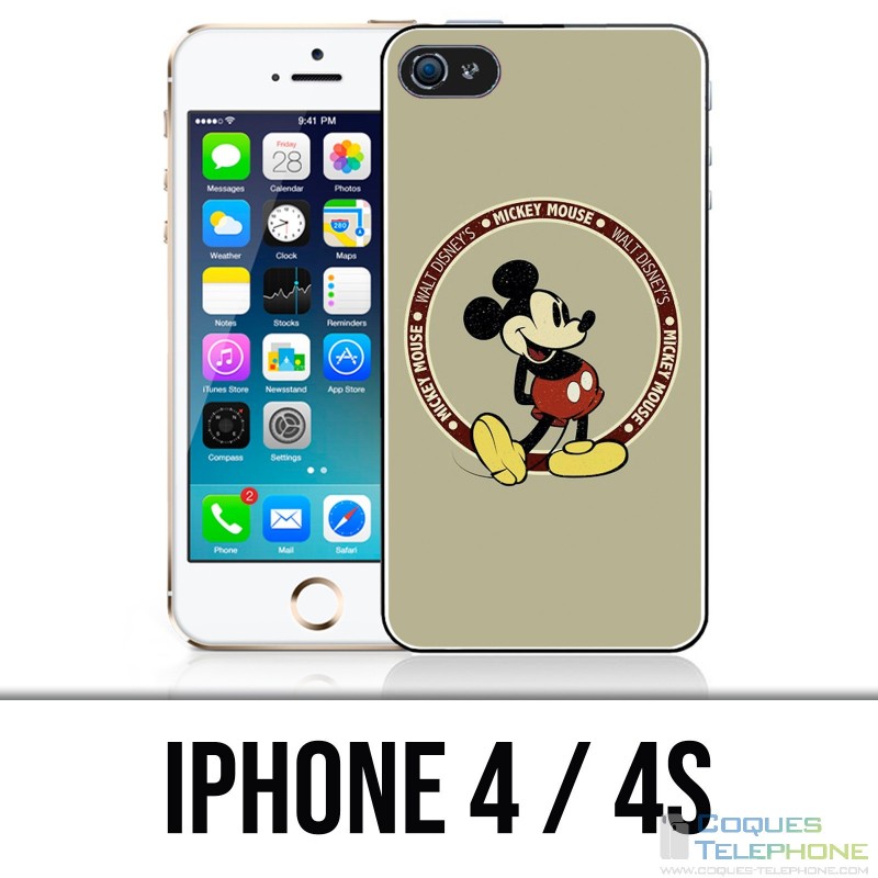 Coque iPhone 4 / 4S - Mickey Vintage
