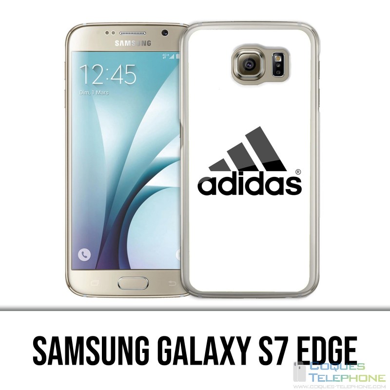 Samsung Galaxy S7 edge case - Adidas Logo White
