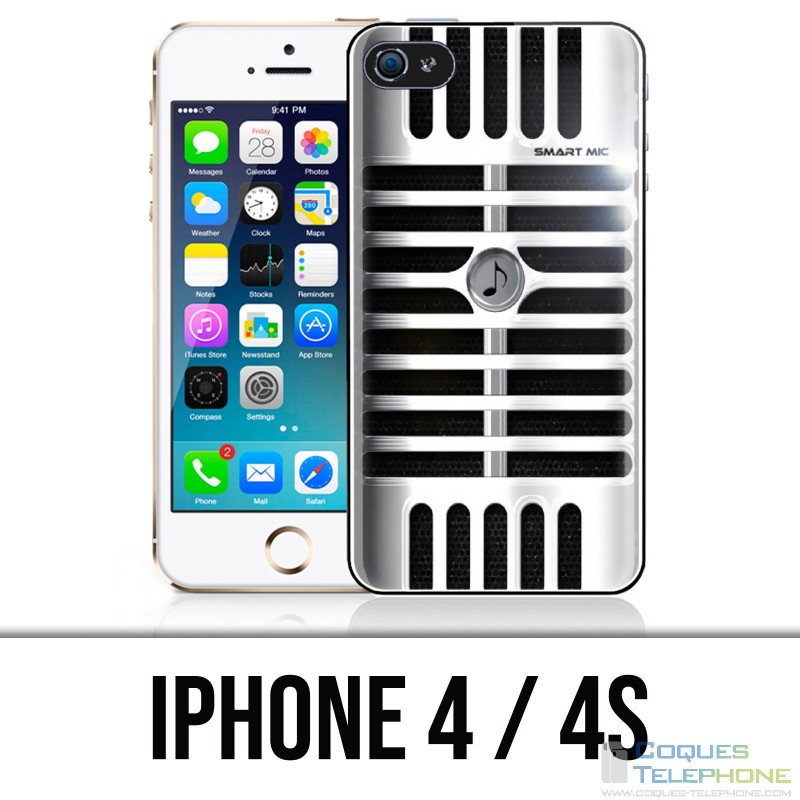 Custodia per iPhone 4 / 4S - Microfono vintage