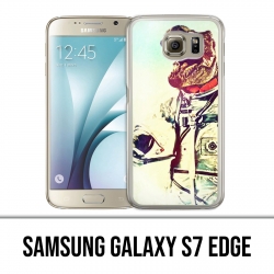 Coque Samsung Galaxy S7 EDGE - Animal Astronaute Dinosaure