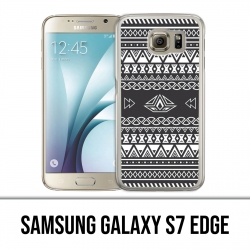 Samsung Galaxy S7 Edge Hülle - Grey Azteque