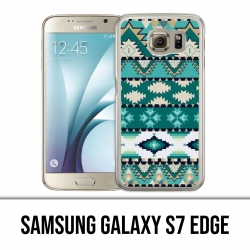 Samsung Galaxy S7 Edge Case - Green Azteque