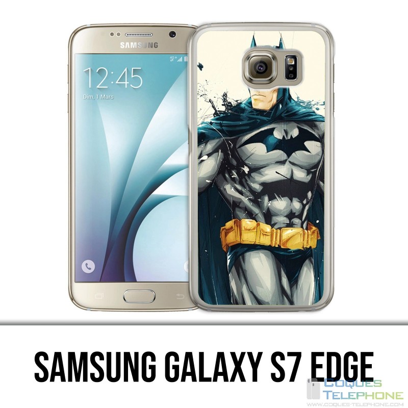 Samsung Galaxy S7 Edge Case - Batman Paint Art