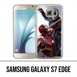 Custodia Samsung Galaxy S7 Edge - Captain America Iron Man Avengers Vs
