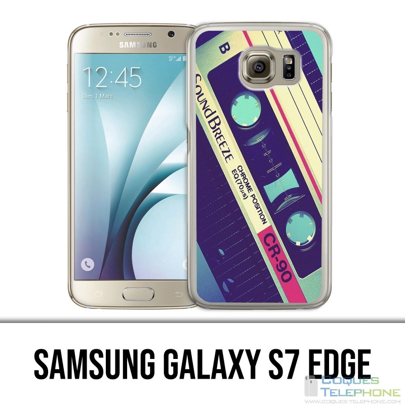 Custodia per Samsung Galaxy S7 Edge - Cassetta audio Sound Breeze