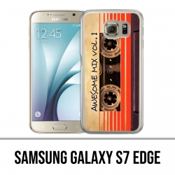 Custodia edge Samsung Galaxy S7 - Vintage Audio Cassette Guardians Of The Galaxy