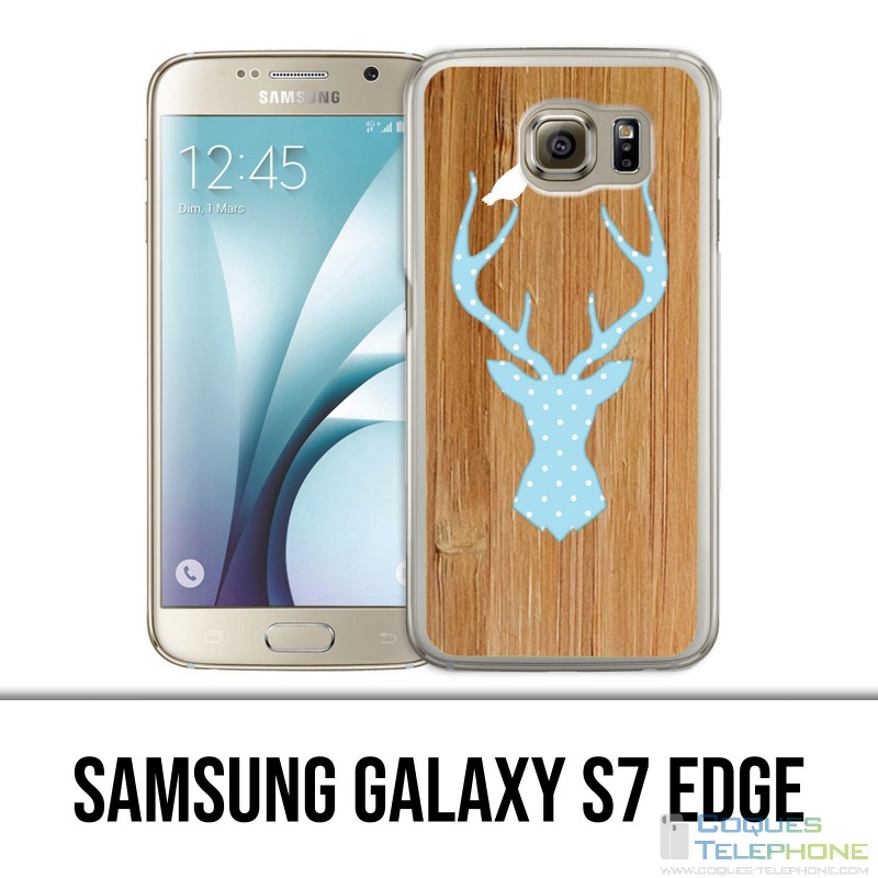 Coque Samsung Galaxy S7 EDGE - Cerf Bois