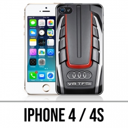 Custodia per iPhone 4 / 4S - motore Audi V8