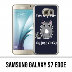 Samsung Galaxy S7 Edge Case - Cat Not Fat Just Fluffy
