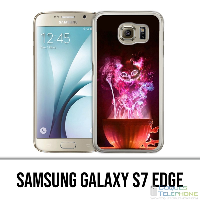 Samsung Galaxy S7 Edge Case - Cat Mug Alice In Wonderland